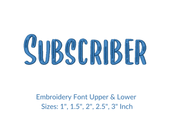 Subscriber Font